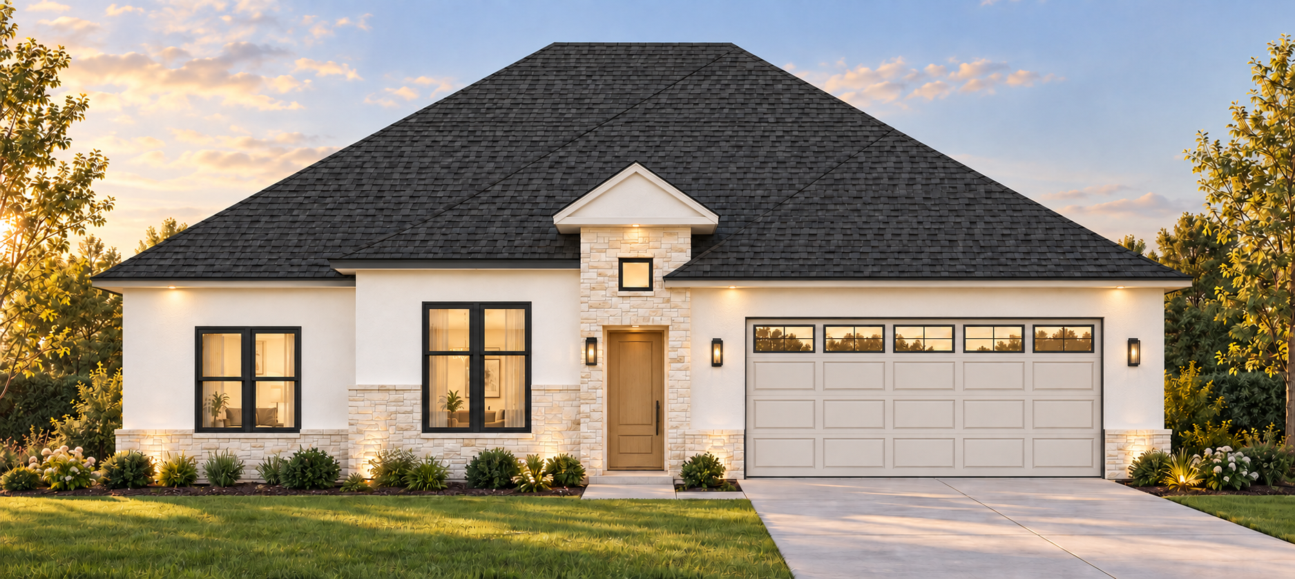 Front Elevation - OPT C for 4002 Enclave Drive, Longview, Texas