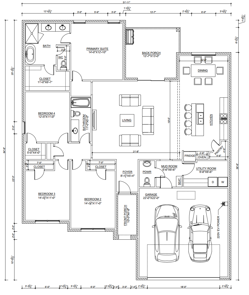 Floor Plan for 4002 Enclave Drive, Longview, Texas