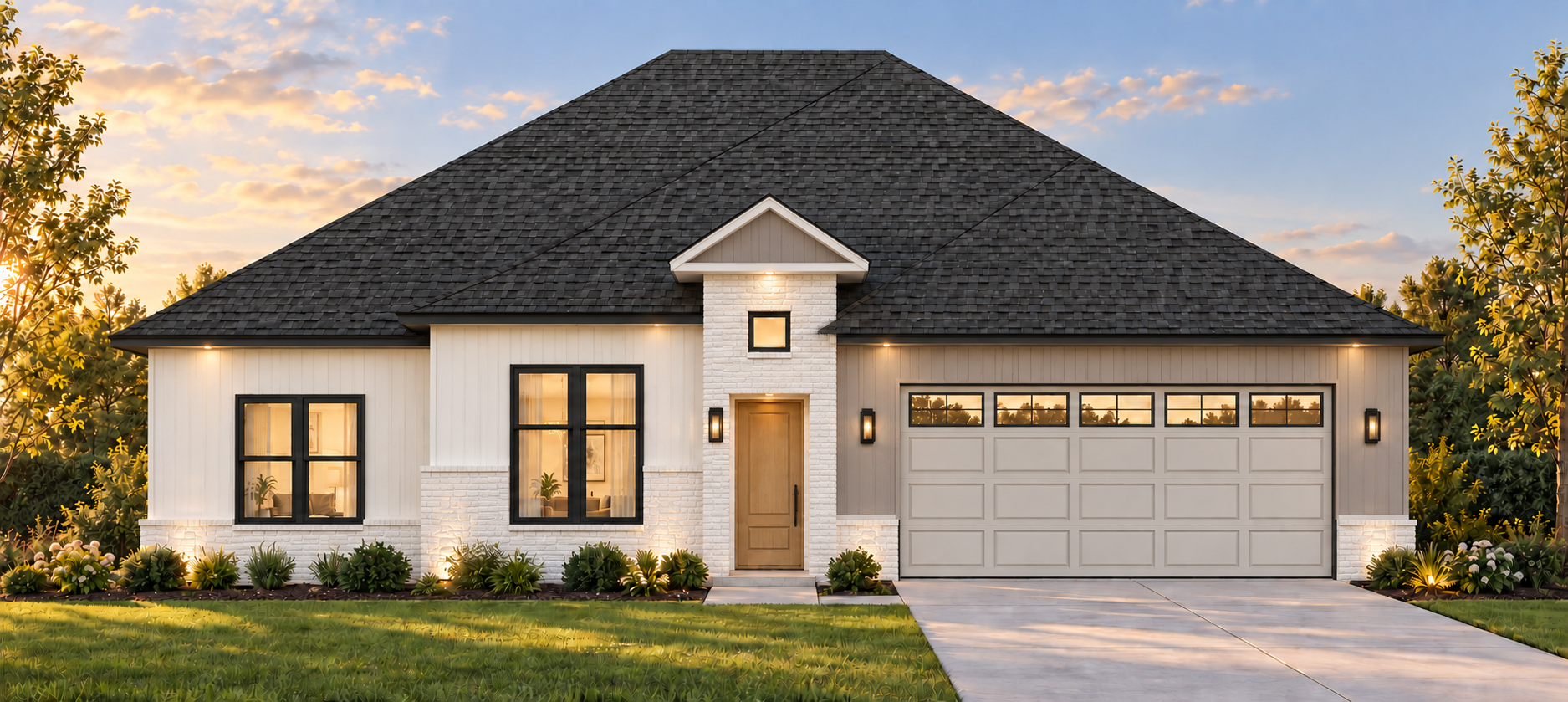 Front Elevation - OPT E for 4002 Enclave Drive, Longview, Texas