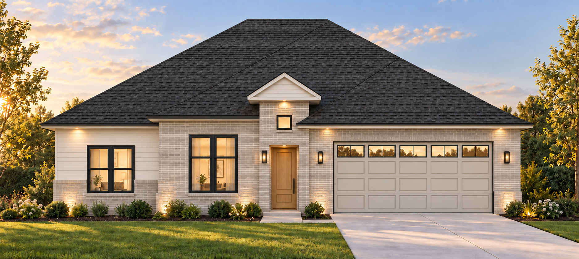 Front Elevation - OPT F for 4002 Enclave Drive, Longview, Texas