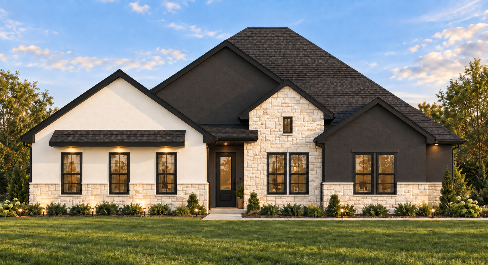 Front Elevation - OPT C for 4004 Enclave Drive, Longview, Texas